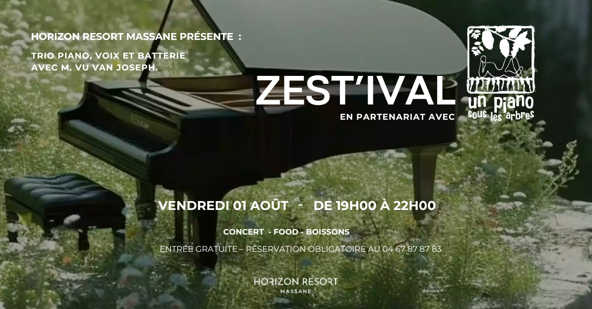 Un concert Zest’ival pour Un Piano sous les Arbres